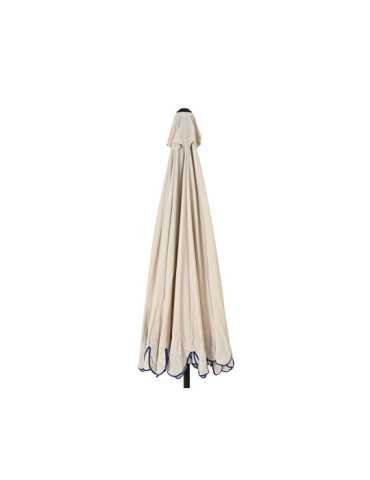 Parasol para Jardín, Beige con Ribete Azul, Ø270 x 235 cm OUTDOOR LIVING BY DECORIS 2