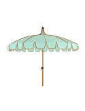 Parasol para Jardín, Verde Agua con Ribete Coral, Ø170 x 215 cm OUTDOOR LIVING BY DECORIS