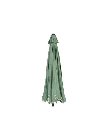 Parasol para Jardín, Verde con Ribete Blanco, Ø270 x 235 cm OUTDOOR LIVING BY DECORIS 2
