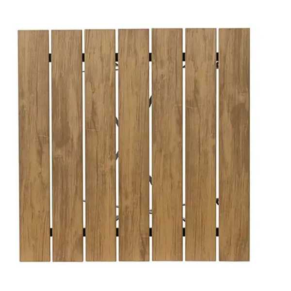 Conjunto de Mesa y 2 Sillas Leeds, Plegables, Madera, Marrón OUTDOOR LIVING BY DECORIS
