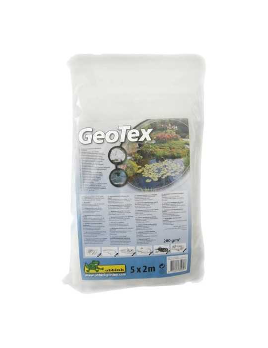 Base Blanca de Seguridad Sintética para Estanques, Geotex, 5 x 2 m, 200 g/m² UBBINK