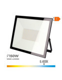 Foco Proyector LED 150 W 12300 lm 6400 K Luz Fría 35 x 31 x 4,5 cm EDM