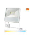 Foco Proyector LED con Sensor de Presencia 50 W, 4000 lm, 6400 K, Luz Fría, 23,8 x 4,5 x 19,2 cm EDM