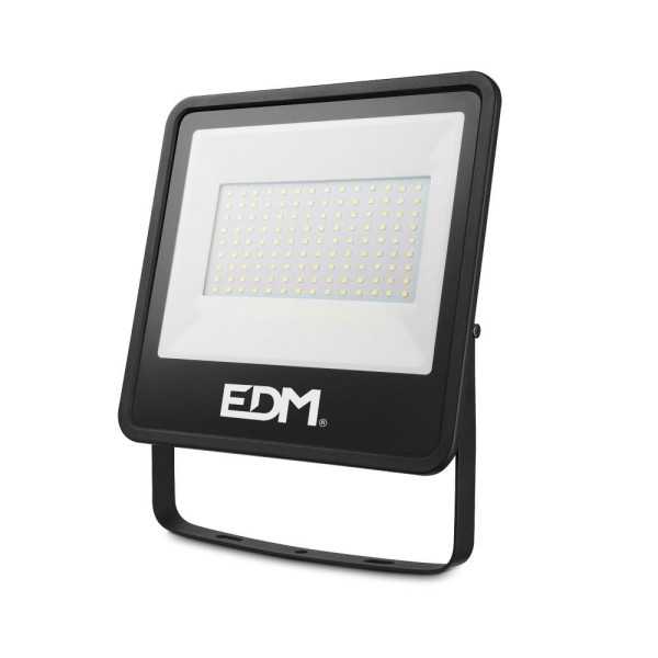 Foco Proyector LED 100 W 8200 lm 6400 K Luz Fría, Black Series, 24,6 x 22,8 x 2,9 cm EDM