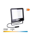 Foco Proyector LED 100 W 8200 lm 4000 K Luz Día, Black Series, 24,6 x 22,8 x 2,9 cm EDM
