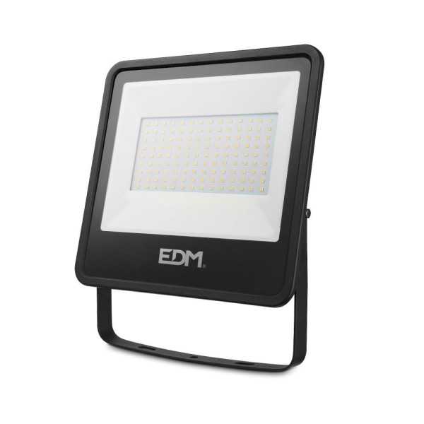 Foco Proyector LED 100 W 8200 lm 4000 K Luz Día, Black Series, 24,6 x 22,8 x 2,9 cm EDM