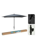 Parasol Rectangular Gris, 125 x 200 cm BASICS