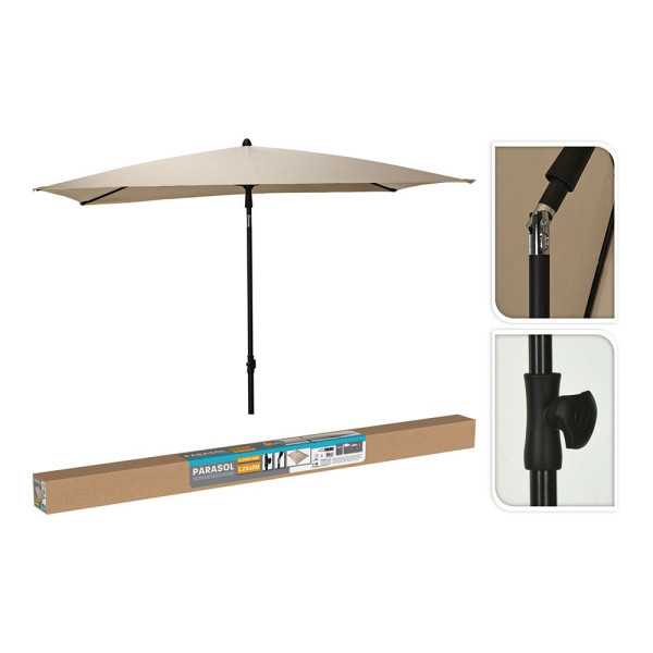 Parasol Rectangular Beige, 125 x 200 cm BASICS