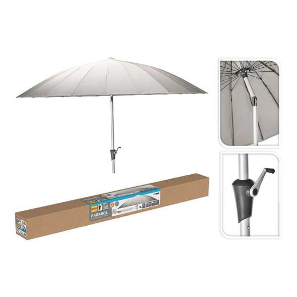 Parasol Gris, Ø280 x 248 cm BASICS