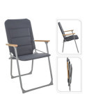 Silla de Camping Plegable Gris, 52 x 55 x 92 cm REDCLIFFS