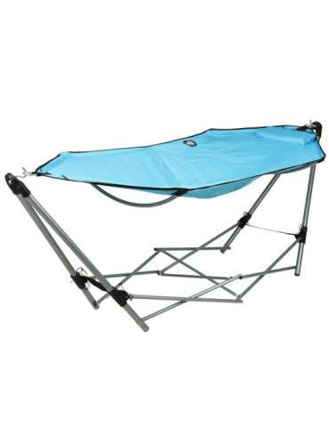 Hamaca Plegable con Soporte 240 x 80 x 75 cm BASICS