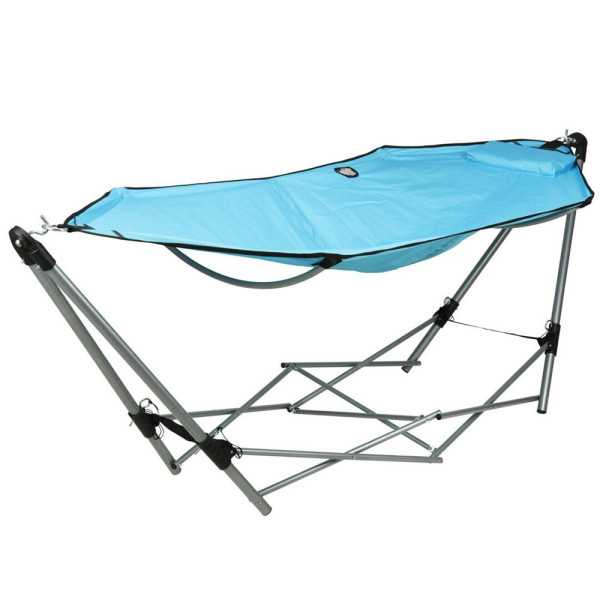 Hamaca Plegable con Soporte 240 x 80 x 75 cm BASICS