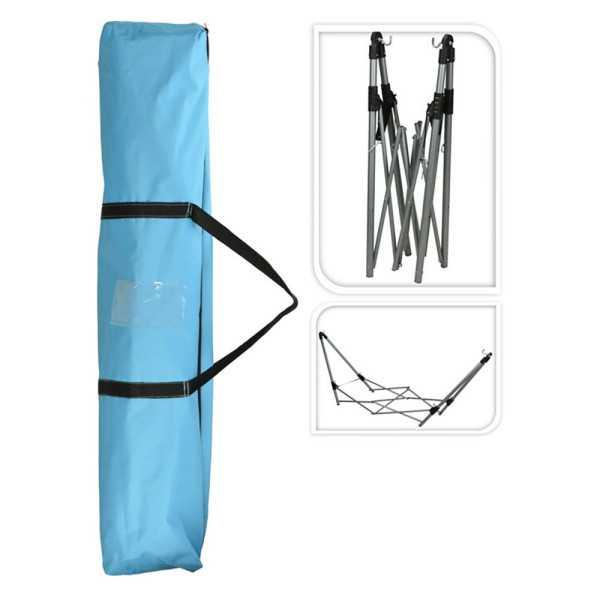 Hamaca Plegable con Soporte 240 x 80 x 75 cm BASICS