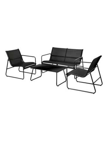 Conjunto de Jardín Negro 4 Piezas AMBIANCE
