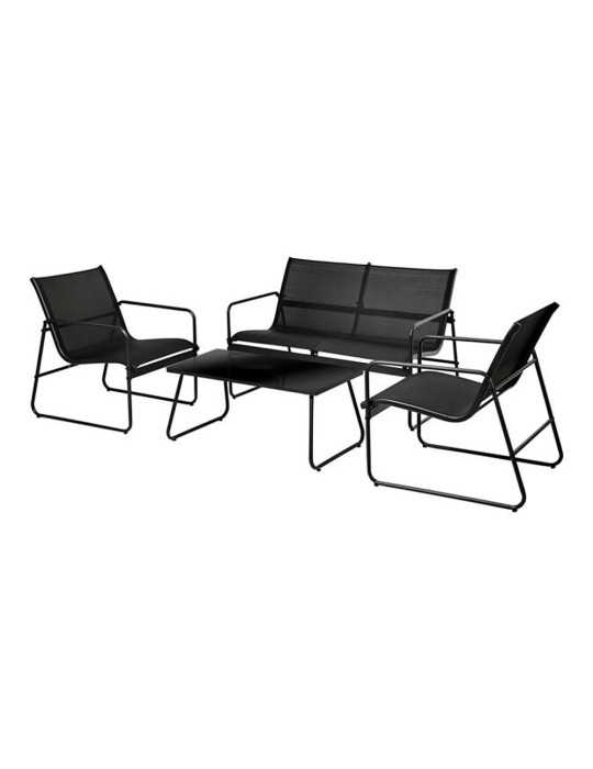 Conjunto de Jardín Negro 4 Piezas AMBIANCE