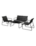Conjunto de Jardín Negro 4 Piezas AMBIANCE