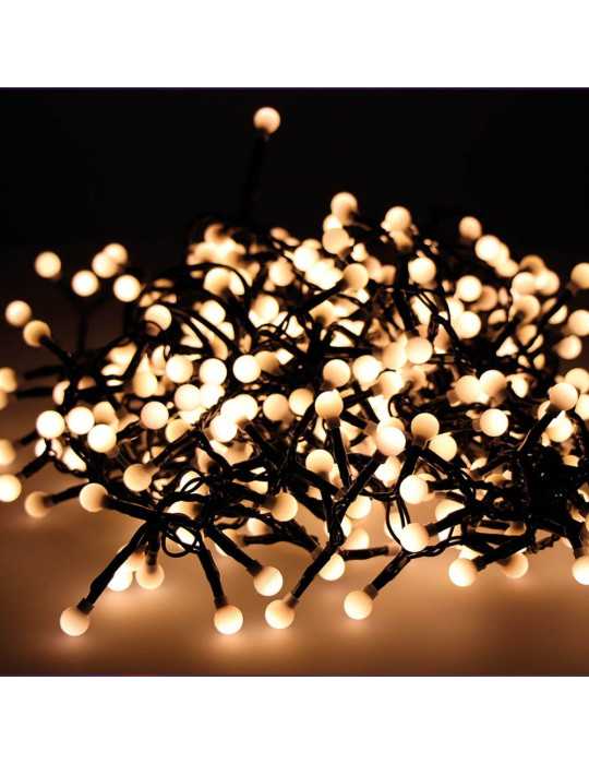 Guirnalda Cherry Compact, Multifunción, Uso Exterior, Luz Cálida, 500 LEDS, 11 m LUMINEO