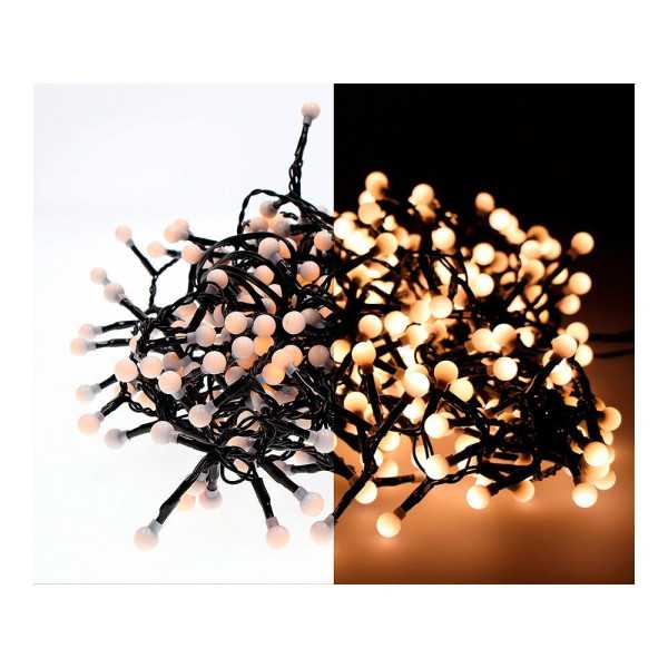 Guirnalda Cherry Compact, Multifunción, Uso Exterior, Luz Cálida, 500 LEDS, 11 m LUMINEO