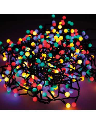 Guirnalda Cherry Compact, Multifunción, Uso Exterior, Multicolor, 500 LEDS, 11 m LUMINEO