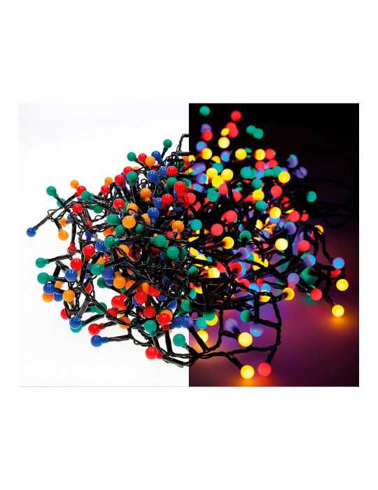 Guirnalda Cherry Compact, Multifunción, Uso Exterior, Multicolor, 500 LEDS, 11 m LUMINEO