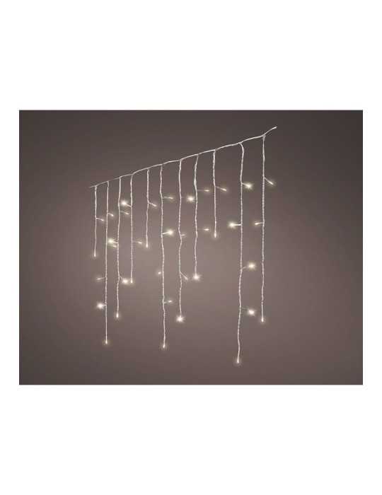 Cortina Multifunción, Exterior, LED Icicle, 240 LEDS, 5,8 m, Luz Cálida LUMINEO