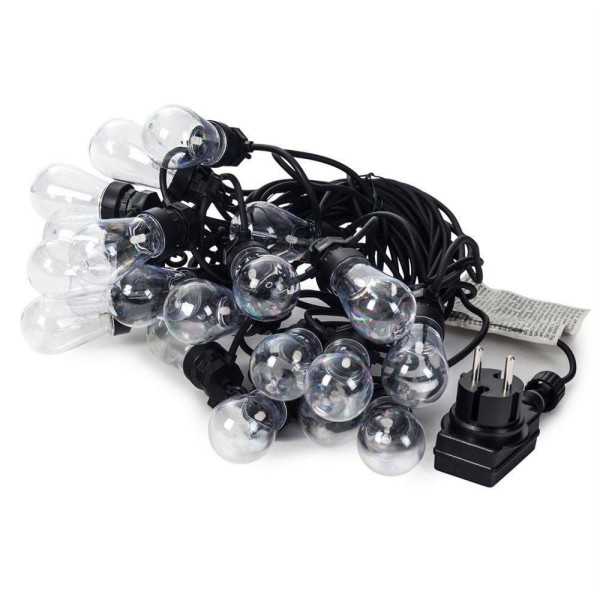 Guirnalda Party Lights, Luz Fija, Uso Exterior, Blanco Cálido, 20 LED, 9,5 m PARTY LIGHTING