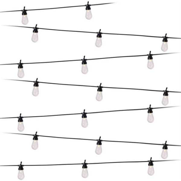 Guirnalda Party Lights, Luz Fija, Uso Exterior, Blanco Cálido, 20 LED, 9,5 m PARTY LIGHTING