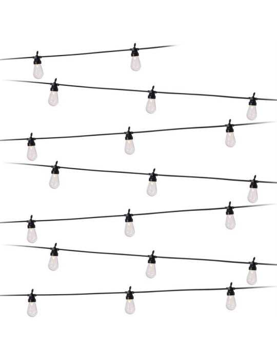 Guirnalda Party Lights, Luz Fija, Uso Exterior, Blanco Cálido, 20 LED, 9,5 m PARTY LIGHTING