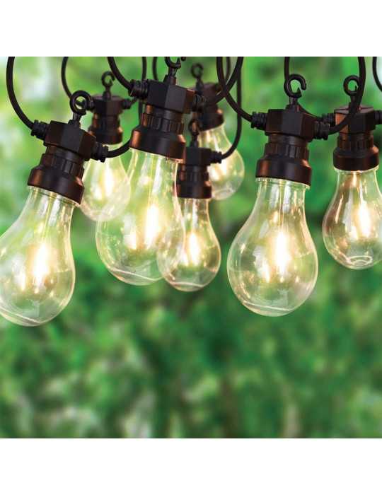 Guirnalda Party Lights, Luz Fija, Uso Exterior, Blanco Cálido, 20 LED, 9,5 m PARTY LIGHTING
