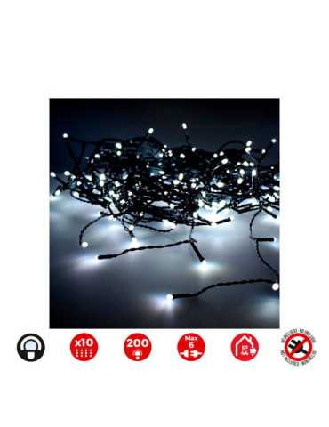 Cortina LED Easy-Connect, Blanco Frío, Interior-Exterior 2x2m EDM
