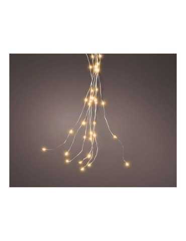 Guirnalda Micro LED Fija, 640 LEDS, para Árbol, Luz Cálida, Exterior, Tiras de 1,9 m LUMINEO