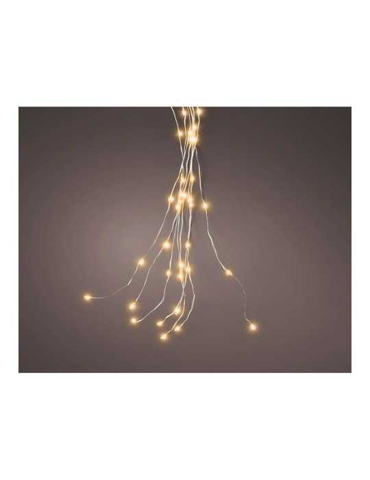 Guirnalda Micro LED Fija, 640 LEDS, para Árbol, Luz Cálida, Exterior, Tiras de 1,9 m LUMINEO