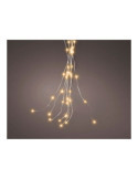 Guirnalda Micro LED Fija, 640 LEDS, para Árbol, Luz Cálida, Exterior, Tiras de 1,9 m LUMINEO