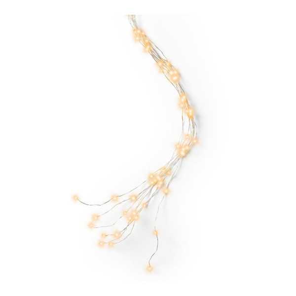 Guirnalda Micro LED Fija, 640 LEDS, para Árbol, Luz Cálida, Exterior, Tiras de 1,9 m LUMINEO