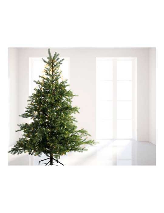 Guirnalda Micro LED Fija, 640 LEDS, para Árbol, Luz Cálida, Exterior, Tiras de 1,9 m LUMINEO