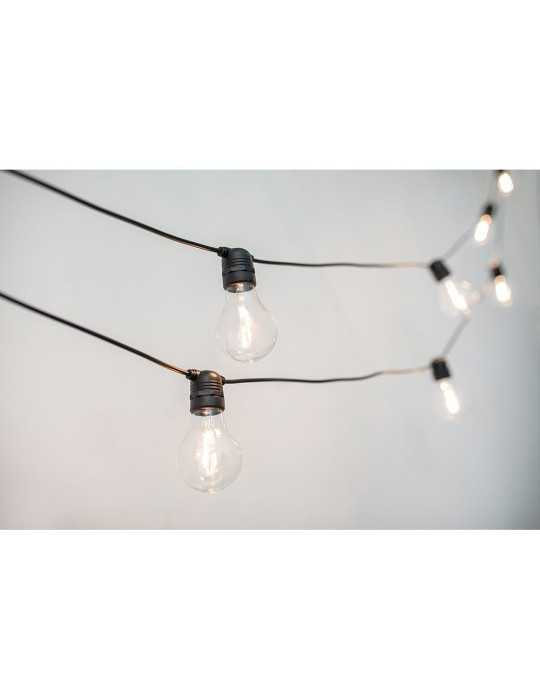 Guirnalda Allegra Solar + Bateria, 10 Bombillas LED 3V, 10 m NEW GARDEN