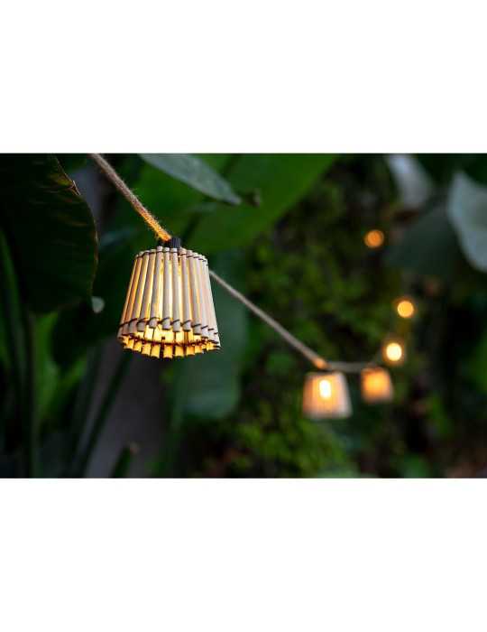 Guirnalda Okinawa Cable Jute 10 Bombillas 8 m NEW GARDEN