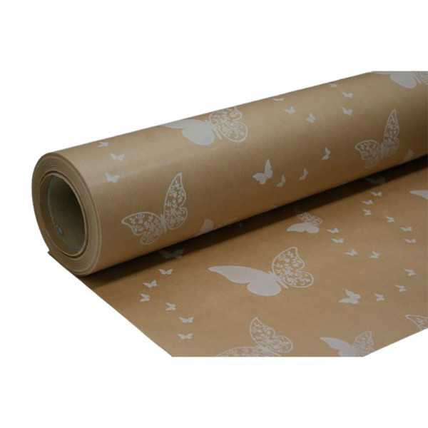 Papel Regalo Mariposas Blancas, 70 cm x 50 m BASICS