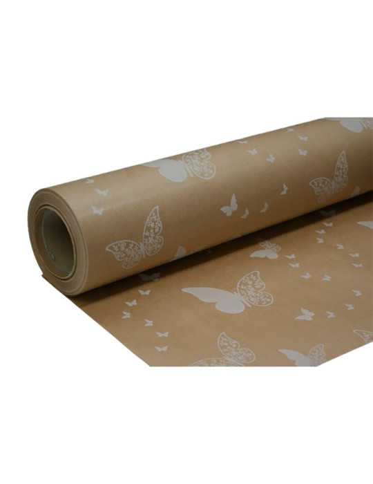 Papel Regalo Mariposas Blancas, 70 cm x 50 m BASICS