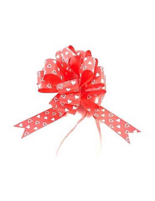 Lazos de Adorno de Corazones Rojos, 31 mm, 50 uds, Bolsa BASICS