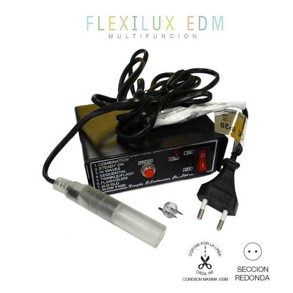 Programador Tubo Flexilux 2 Vias IP44 MÁX.100 m EDM