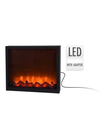 Iluminación Decorativa con Forma de Chimenea de LED 41 x 10 x 25 cm