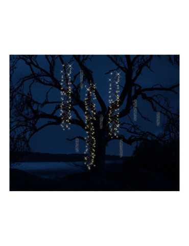Cortina Multifunción, Exterior, Especial para Arboles, Forma Cascada, Luz Cálida, 480 LEDS, 2 m LUMINEO 2