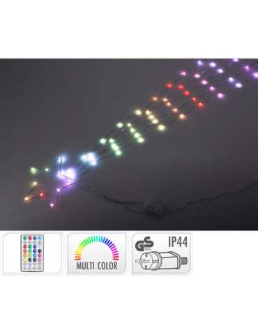 Adorno LED Estrella Fugaz, RGB, 85 LEDS, 220V, Mando A Distancia. BASICS