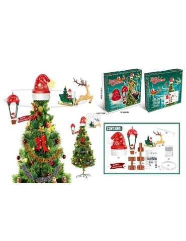 Adorno Navideño Móvil Giratorio para Punta del Árbol BASICS