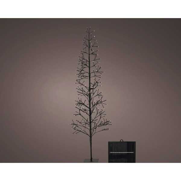 Árbol Microled Solar, Luz Parpadeante, 192 LED, Blanco Cálido. LUMINEO