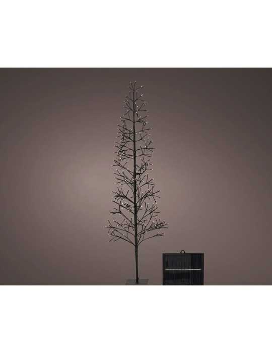 Árbol Microled Solar, Luz Parpadeante, 192 LED, Blanco Cálido. LUMINEO