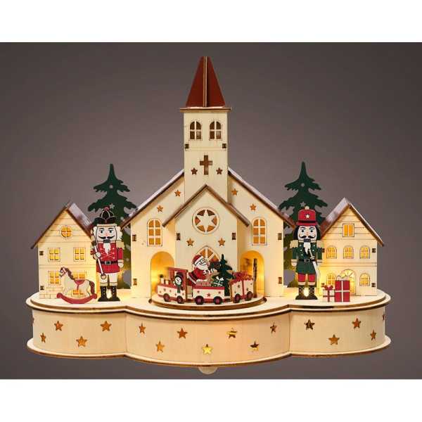 Escena de Cascanueces Navideños, 30x14x24,5cm. LUMINEO