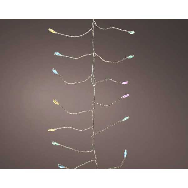 Guirnalda Micro LED Parpadeante 960 LEDS Multicolor Pastel 8 Funciones Temporizador 6 m LUMINEO