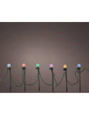 Guirnalda Microleds Parpadeante, 20 Luces con Estaca, Blanco Cálido/Multicolor. LUMINEO